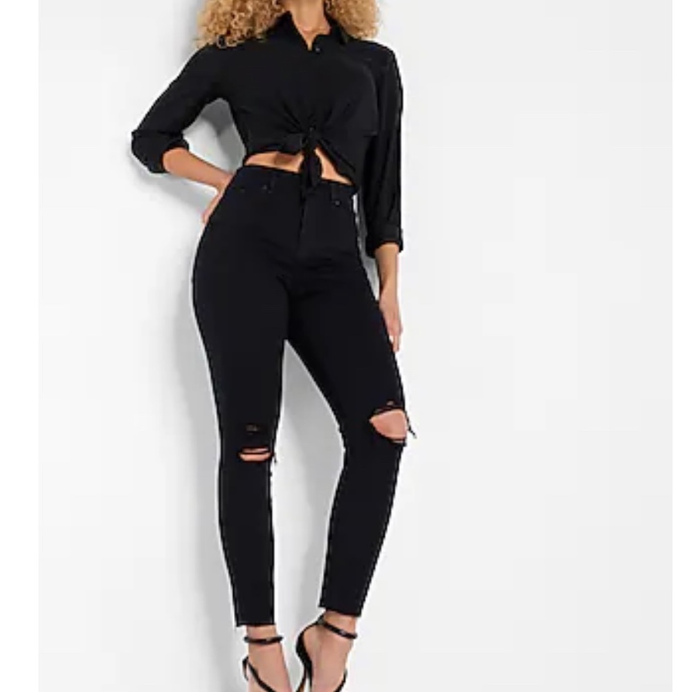 Express black jeans
